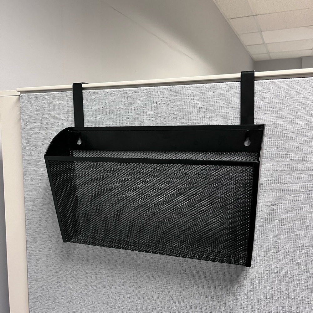Black Mesh Hanging Wall Organizer